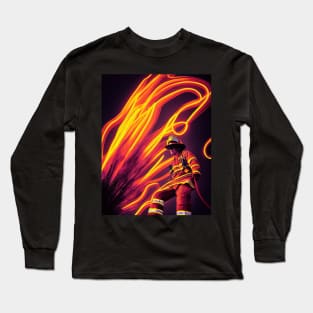 Firefighter Hallowee T-Shirt Long Sleeve T-Shirt